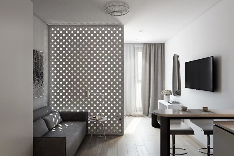 Дизајн једнособног стана од 30 м² - Унутрашњи стил
