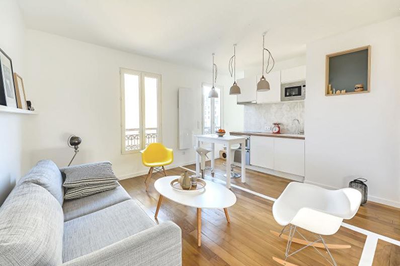 Dizajn jednosobnih stanova 30 m² - Rješenja u boji