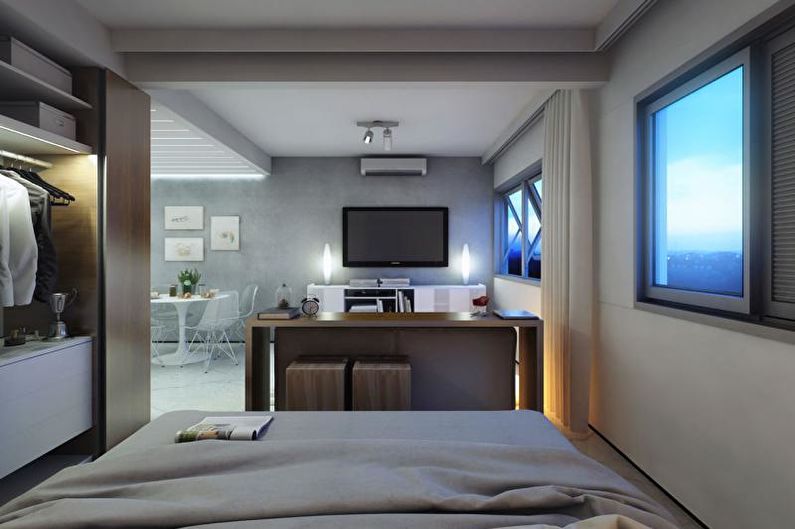 Dizajn enterijera jednosobnog stana od 30 m² - Fotografija
