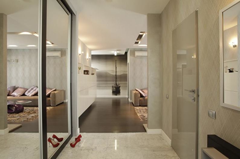 Hallway - Design of a two-bedroom apartment