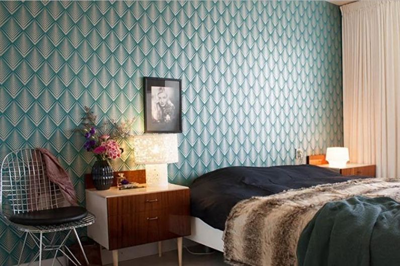 Kertas dinding untuk bilik tidur - Cara memilih kertas dinding di apartmen