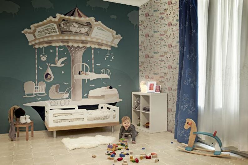 Tapet pentru o cameră pentru copii - Cum să alegi tapetul în apartament