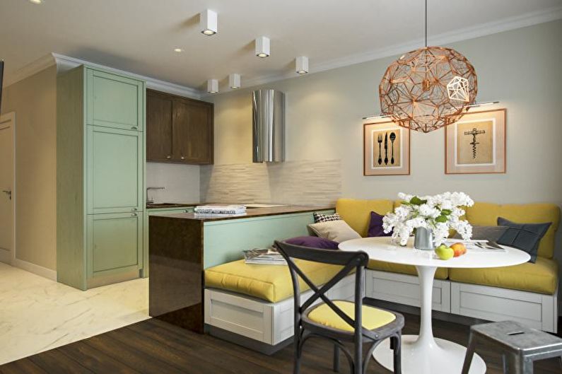 Kuhinja - Dizajn jednosobnog stana 33 m²