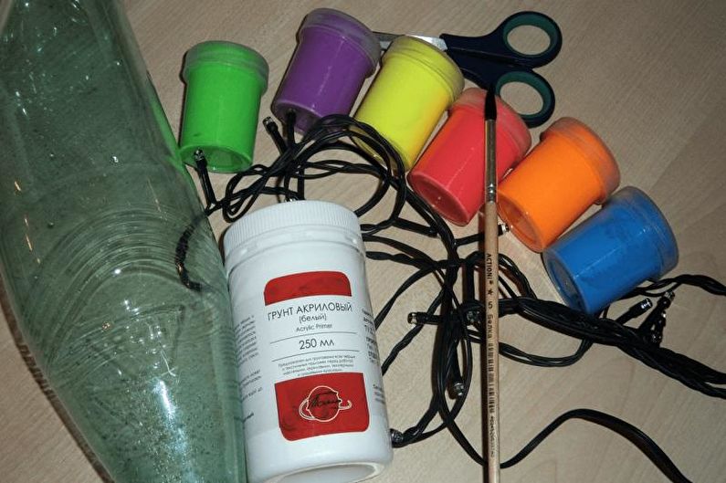 Направите занатске пластичне флаше за завесе - завесе и гибањ