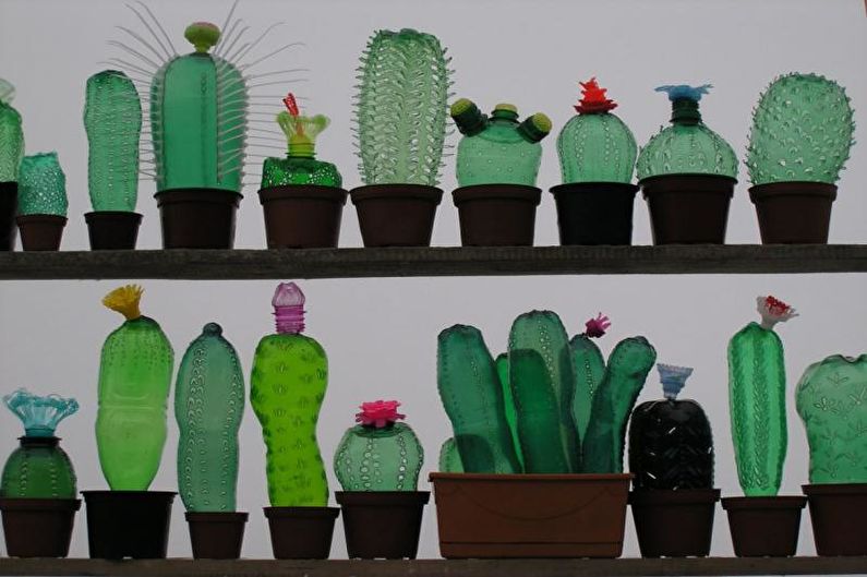 DIY műanyag palackok kézműves - fénykép