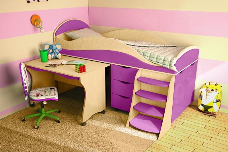 Łóżko na poddaszu - Łóżka dla dzieci