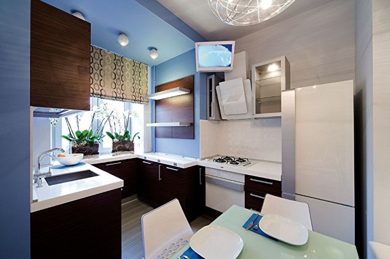 Cozinha de design de interiores em estilo moderno - foto