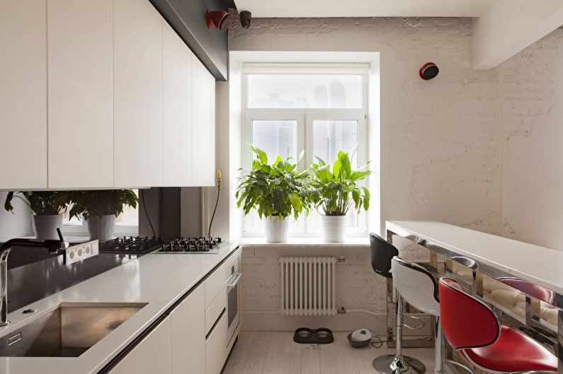 Cozinha de design de interiores em estilo moderno - foto