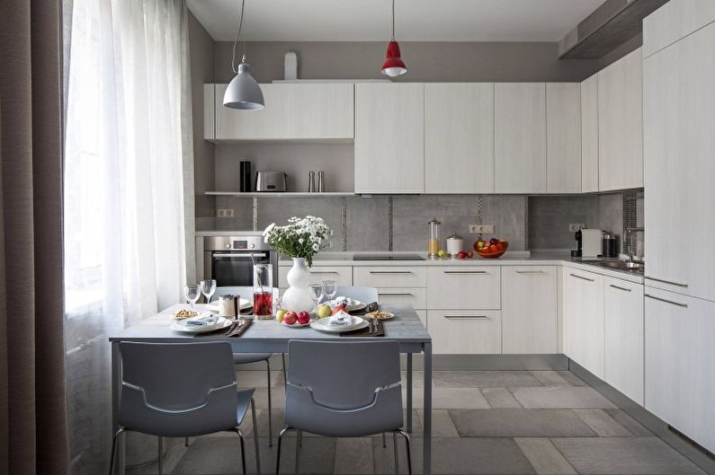 Interiérový design kuchyně v moderním stylu - foto