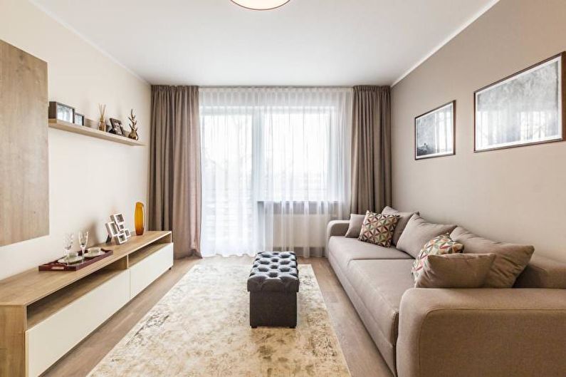 Cortinas verticais padrão - Design da cortina da sala de estar