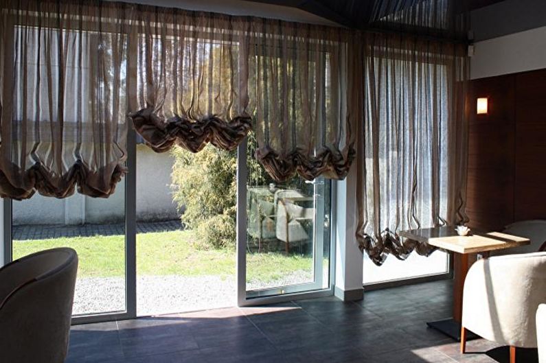 Austriackie zasłony - Zaprojektuj zasłony do salonu