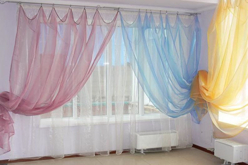 Living Room Curtain Design - Organza