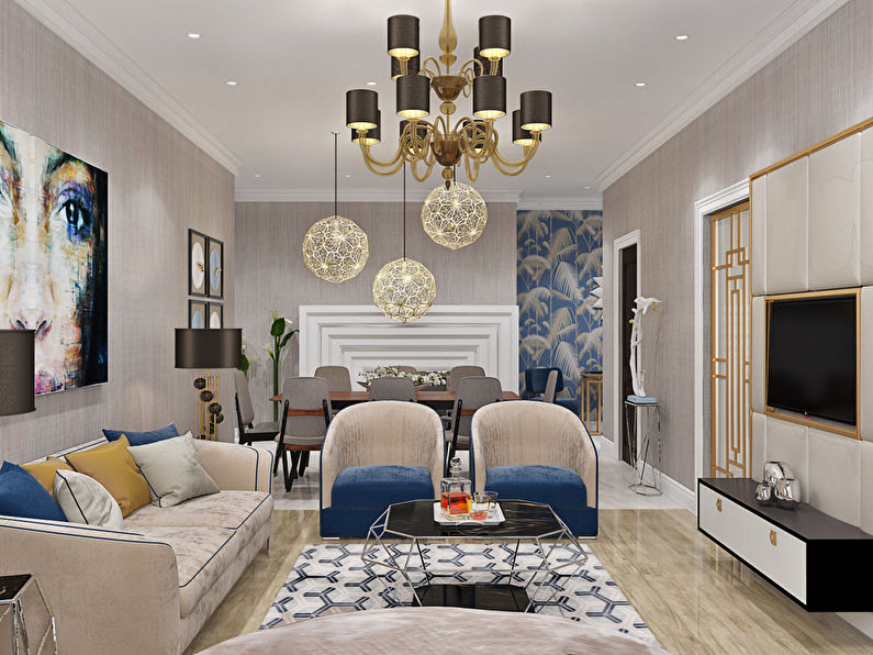 Designprosjekt for leiligheten “Lys, luksus, skjønnhet” - bilde 1