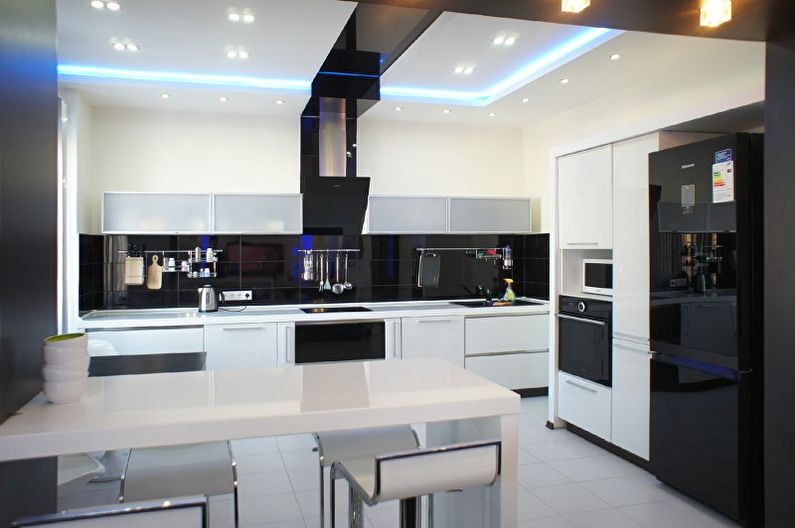 Design de cozinha de alta tecnologia - Iluminação