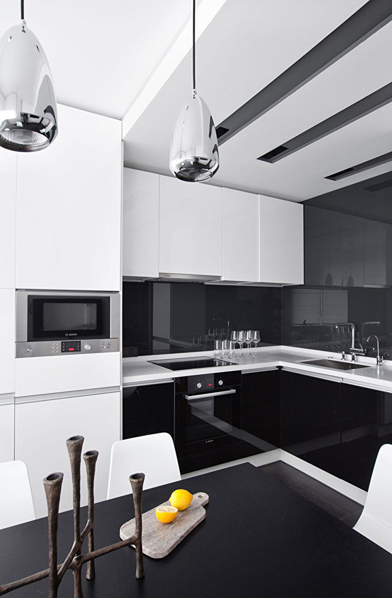 Diseño interior de cocinas de alta tecnología - foto
