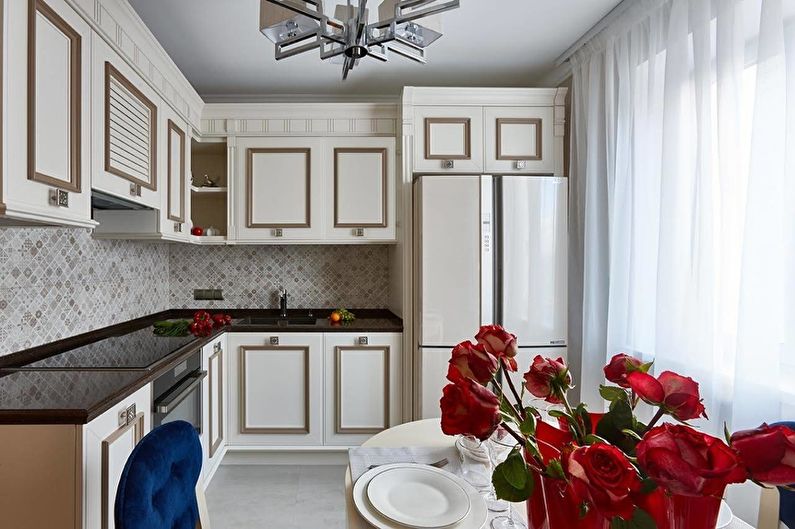 Pequena cozinha em estilo Art Deco - Design de Interiores