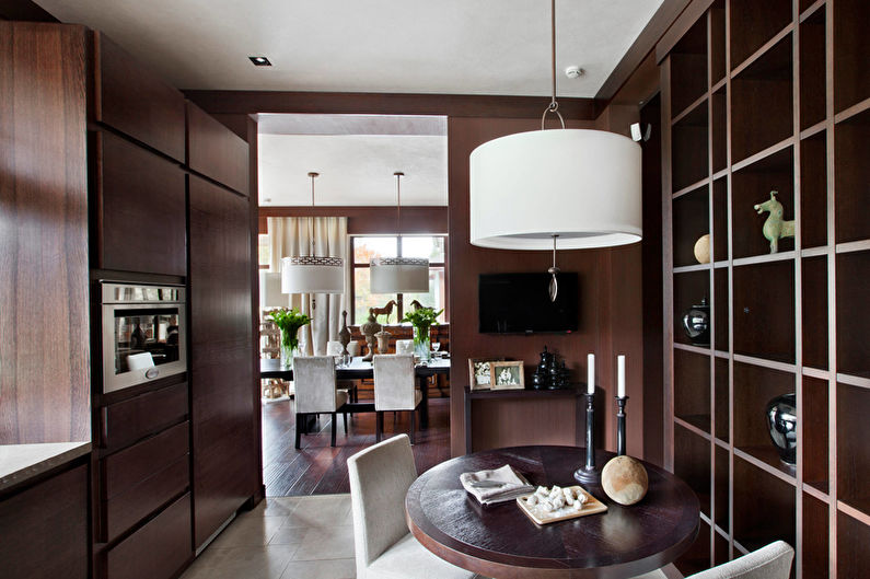 Bucătărie de design interior în stil art deco - fotografie