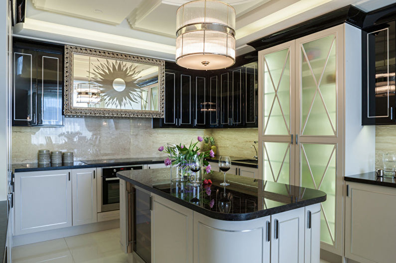 Interior design kitchen in the style of art deco - photo