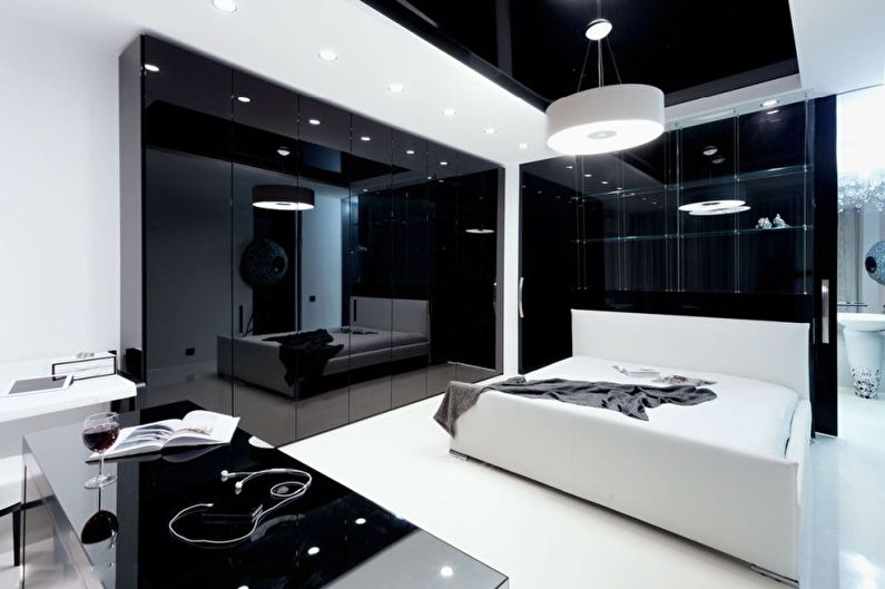 Bilik Tidur - Reka bentuk pangsapuri dalam gaya minimalis