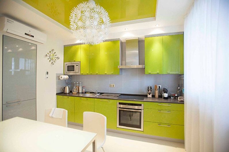 Bucătărie - design de apartament în stil minimalist