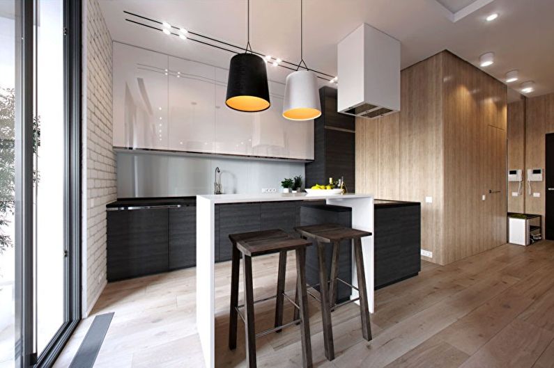 Kitchen - Leilighetsdesign i minimalistisk stil