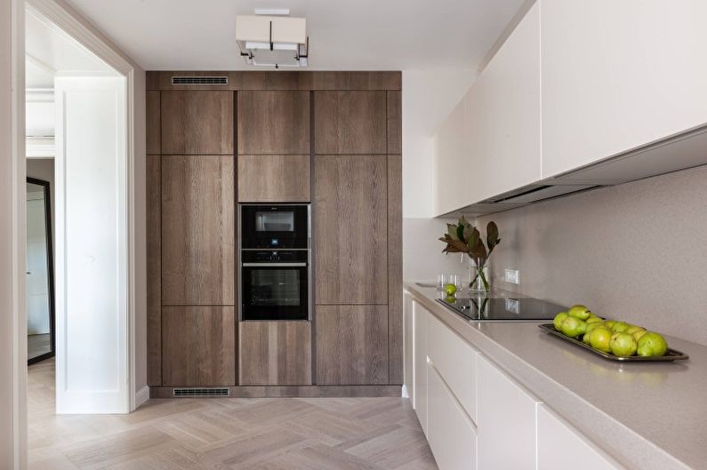 Virtuve - minimālisma stila dzīvokļa dizains