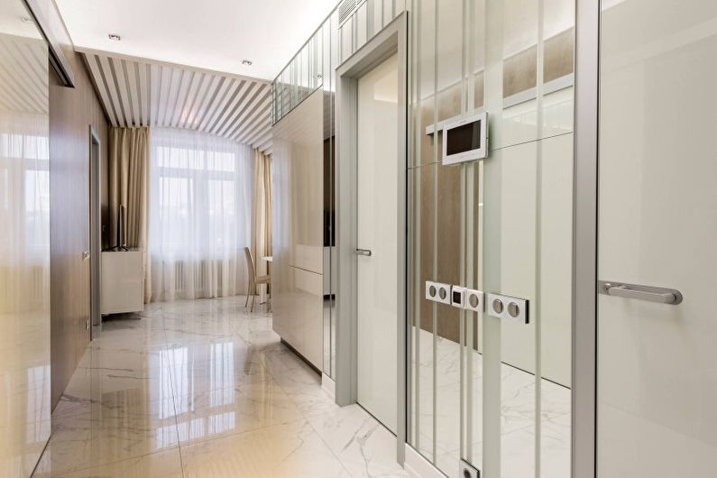 Hol - Proiectare a unui apartament în stilul minimalismului