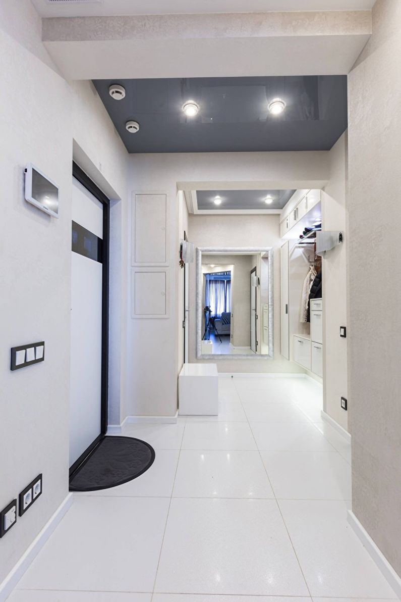 Hallway - Disenyo ng isang apartment sa estilo ng minimalism