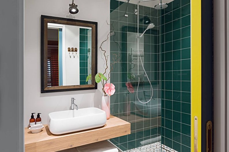 Fürdőszoba - minimalista stílusú lakás kialakítása