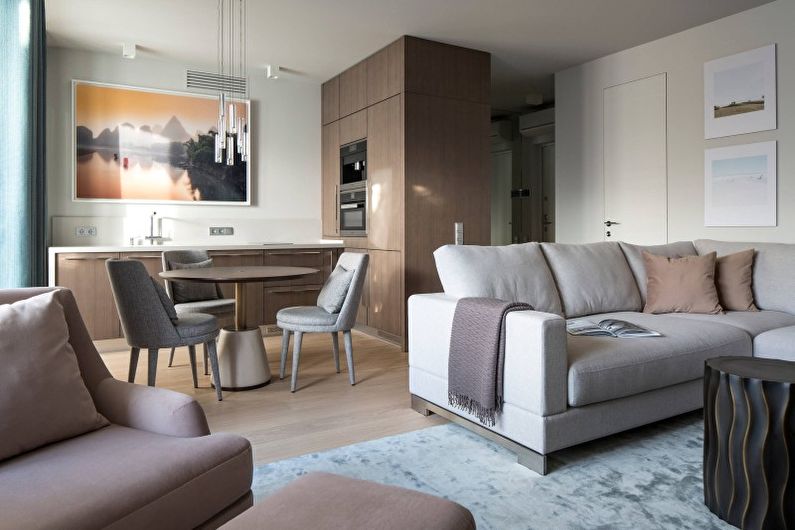 Interiérový designový byt ve stylu minimalismu - foto