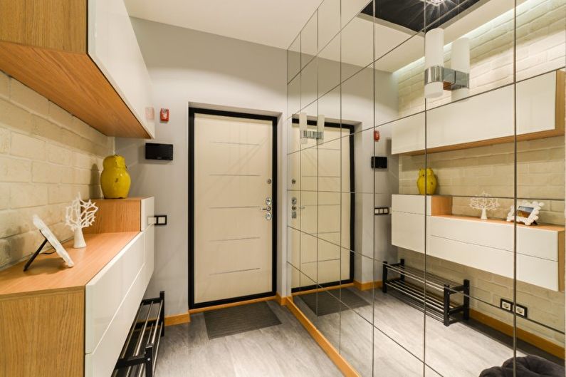 Интериорен дизайн апартамент в стила на минимализма - снимка