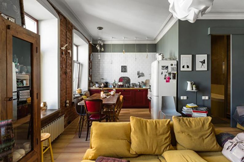 Jednopokojový bytový design 30 m² (60 fotografií)