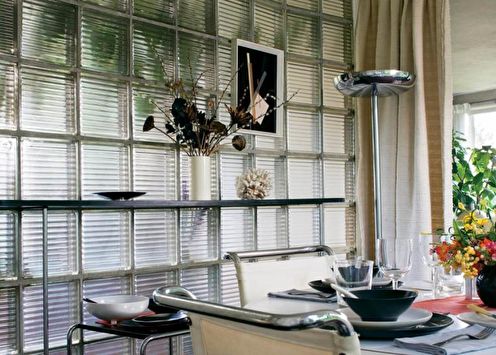 Blocos de vidro no interior do apartamento: 85 ideias para fotos