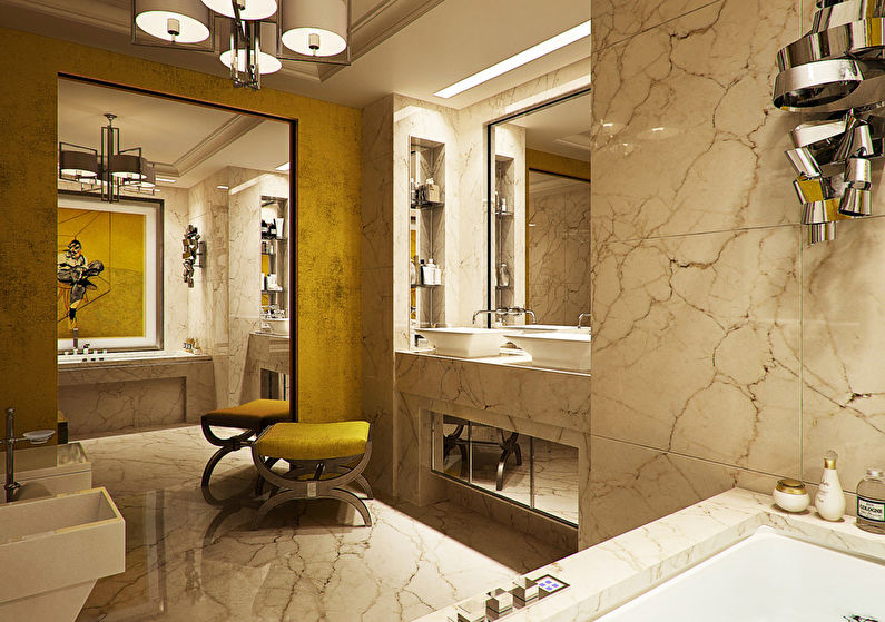 Salle de bain dans un appartement de la rue Yalta - photo 2