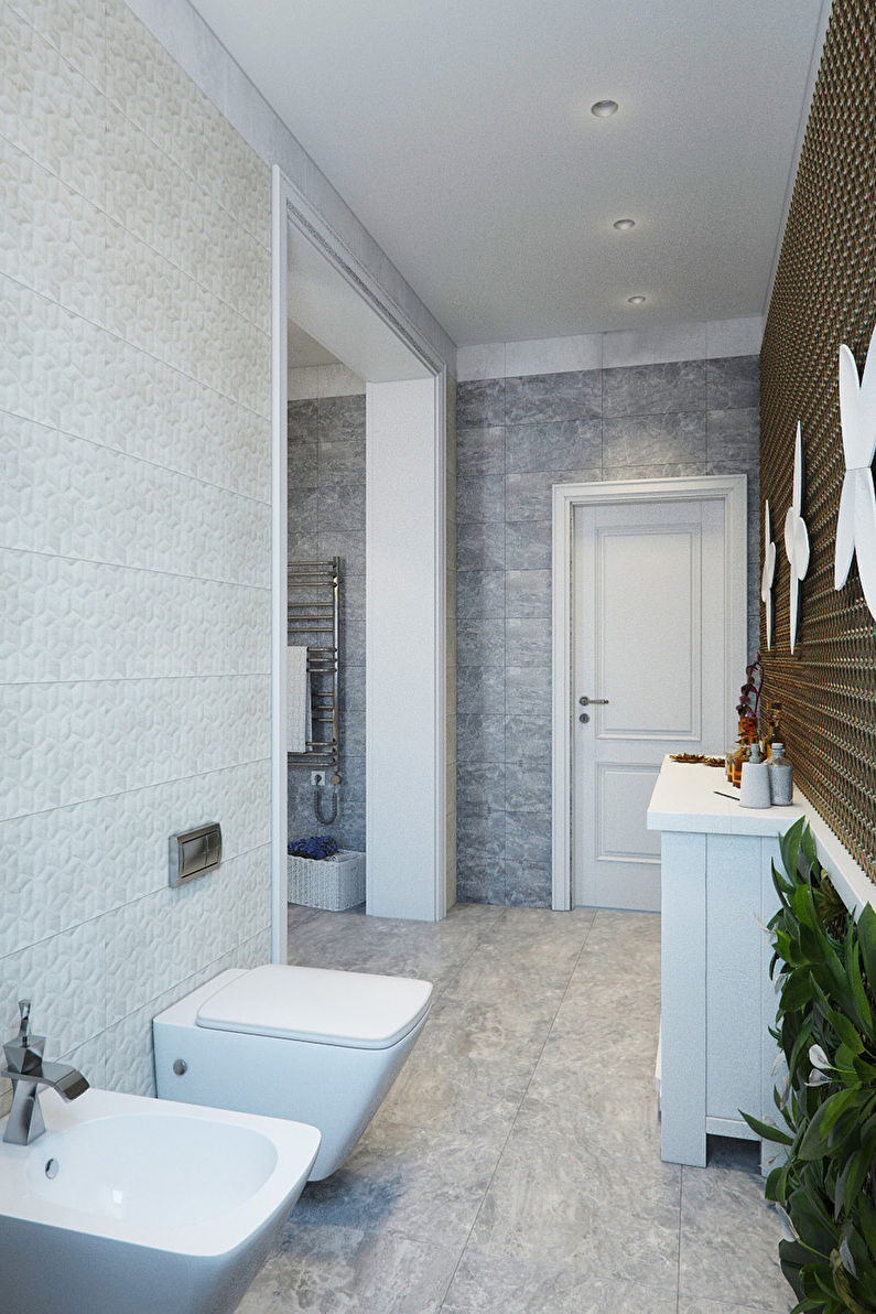 Veidų įtempimas: Šiuolaikinio stiliaus vonios kambarys - 5 nuotrauka