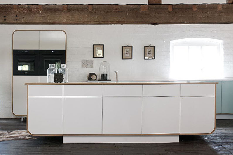 Projeto da cozinha 8 m². em estilo moderno
