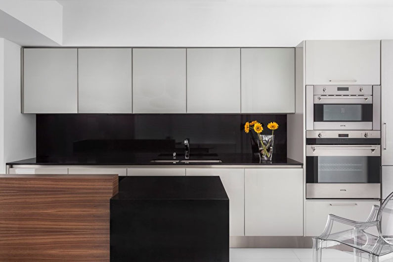 Projekt kuchni 8 m.kw. minimalistyczny styl