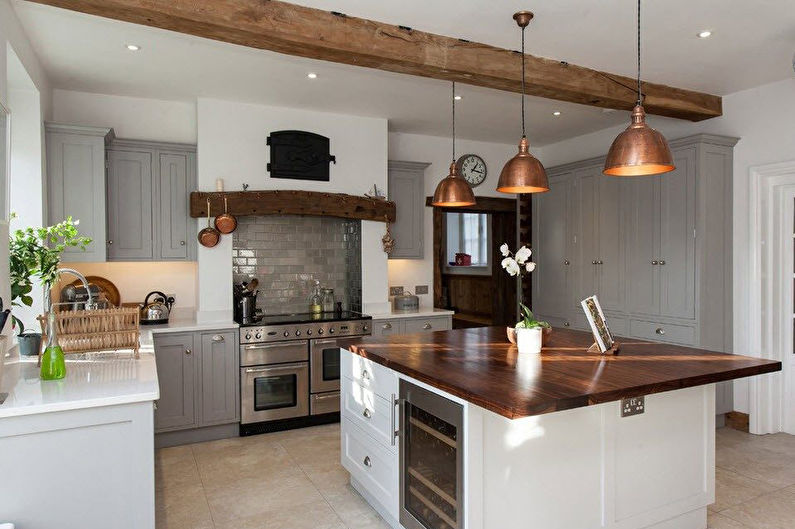 Cucina 8 mq - design del soffitto