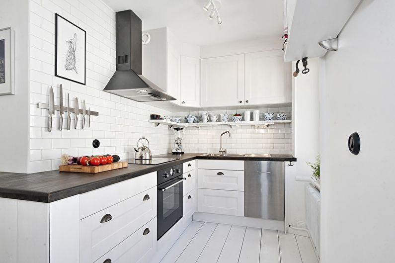 O design de interiores da cozinha é de 8 m². - Foto