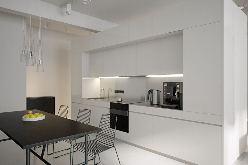 Unutarnji dizajn kuhinje je 8 m². - Fotografija