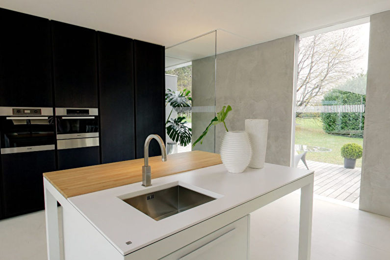 O design de interiores da cozinha é de 8 m². - Foto