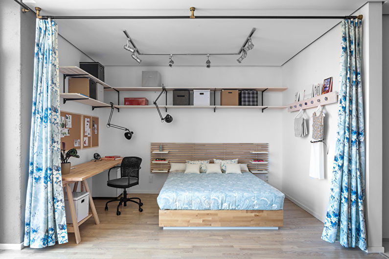 Design av en ett-roms leilighet på 40 kvm. i Kiev