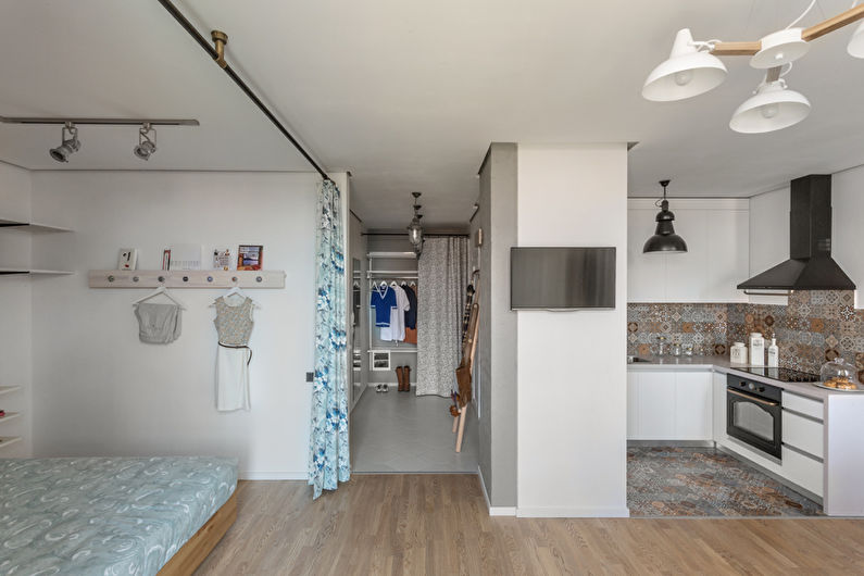 Dizajn jednosobnog stana od 40 m² u Kijevu