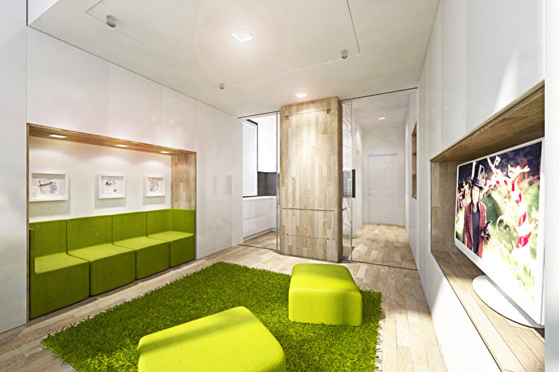 Jednopokojový transformační byt 40 m2 - Vzhled interiéru