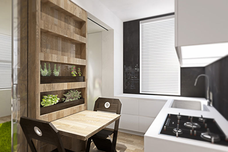 Ett-roms transformerende leilighet på 40 kvm. - Interiørdesign