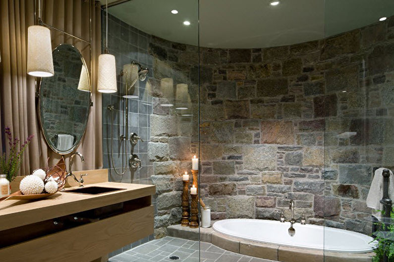 Material för väggdekoration i badrummet - Dekorativ sten
