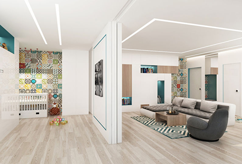 Patchwork Room: Apartment for a Young Family - φωτογραφία 4