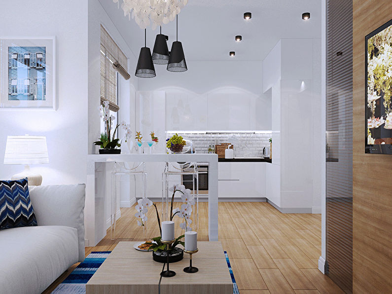 Design af en lille lejlighed, Sochi - foto 5