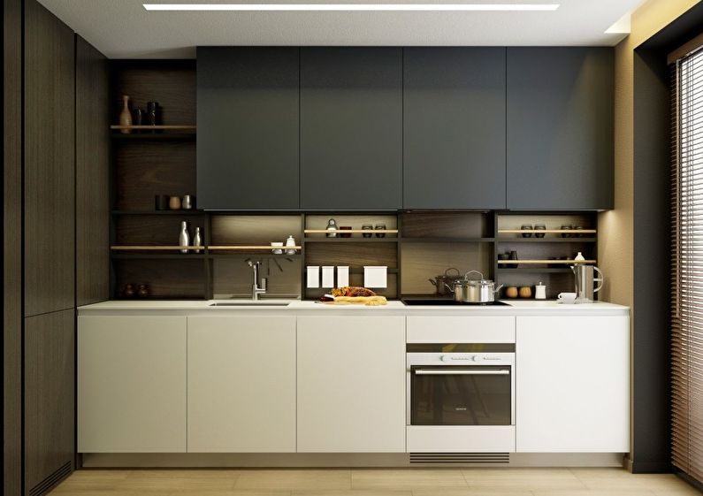 Minimalism bucătărie mică - design interior