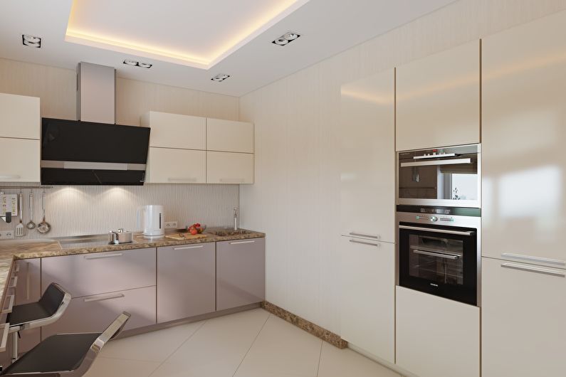 Interior design of a small kitchen - photo
